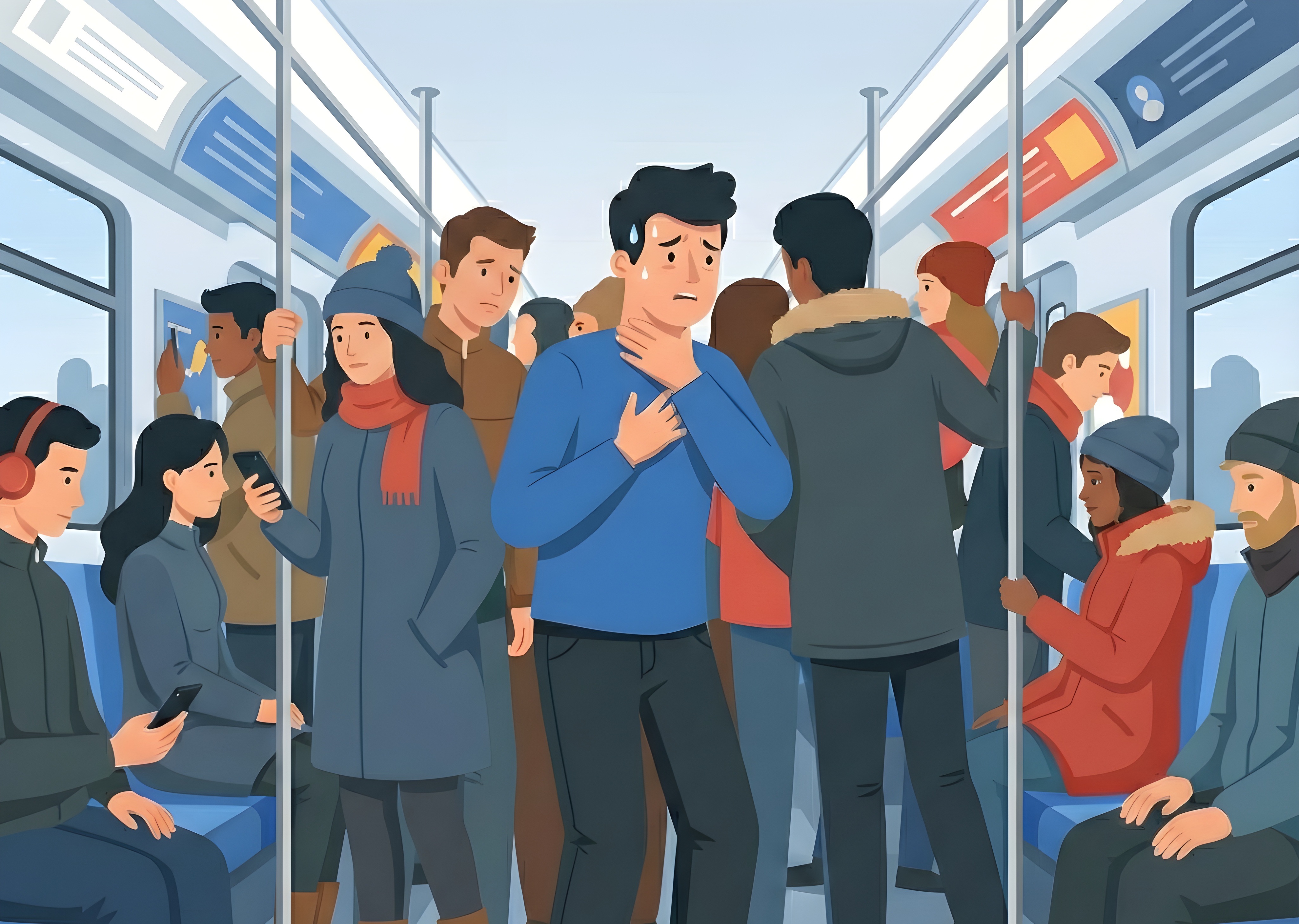 Illustration agoraphobie